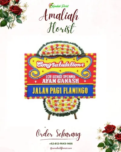 Bunga Papan Congratulation di Banjarmangu